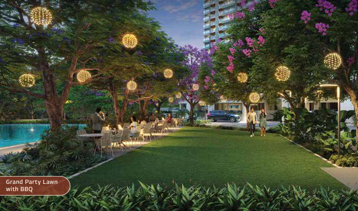 Grand Party Lawn with BBQ